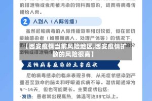 【西安疫情当前风险地区,西安疫情扩散的风险很高】