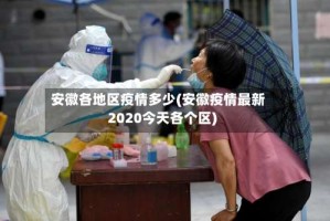 安徽各地区疫情多少(安徽疫情最新2020今天各个区)