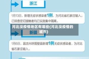 河北没疫情地区有哪些(河北没疫情的城市)