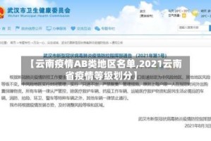 【云南疫情AB类地区名单,2021云南省疫情等级划分】