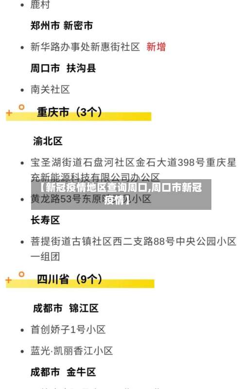 【新冠疫情地区查询周口,周口市新冠疫情】-第1张图片