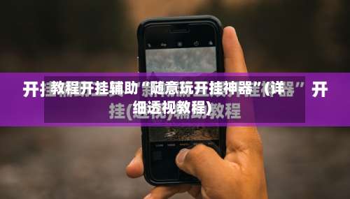 教程开挂辅助“随意玩开挂神器”(详细透视教程)-第1张图片