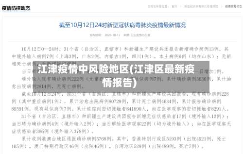 江津疫情中风险地区(江津区最新疫情报告)-第2张图片