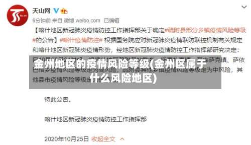 金州地区的疫情风险等级(金州区属于什么风险地区)-第1张图片