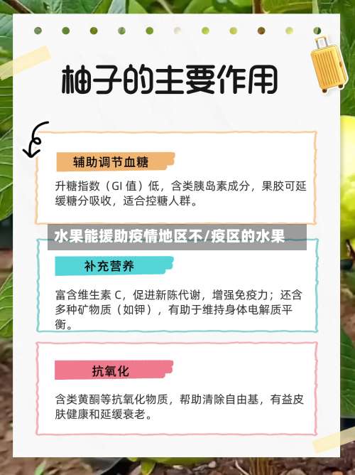 水果能援助疫情地区不/疫区的水果-第1张图片