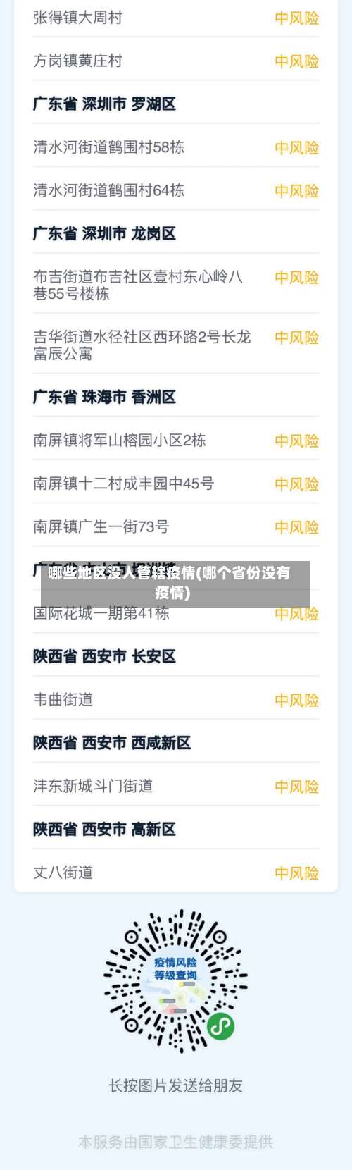 哪些地区没人管辖疫情(哪个省份没有疫情)-第1张图片