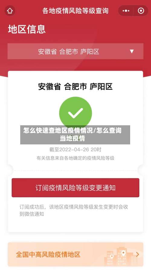 怎么快速查地区疫情情况/怎么查询当地疫情-第1张图片