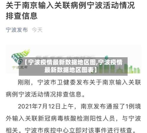 【宁波疫情最新数据地区图,宁波疫情最新数据地区图表】-第1张图片