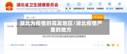 湖北为疫情的高发地区/湖北疫情严重的地方-第2张图片
